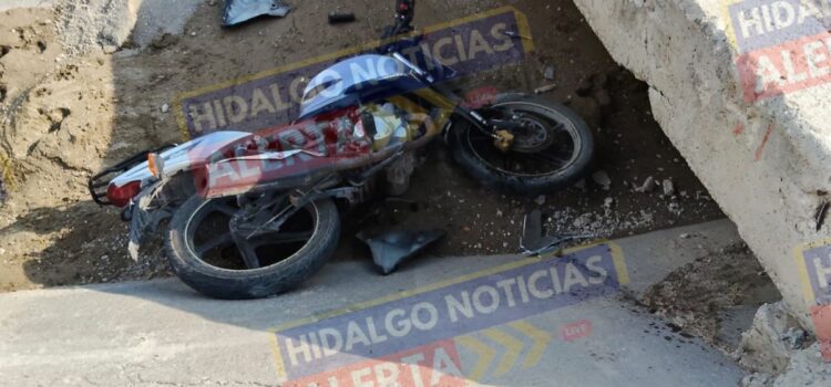 PRESUNTO LADRÓN SUFRE ACCIDENTE Y TERMINA DETENIDO EN IXMIQUILPAN